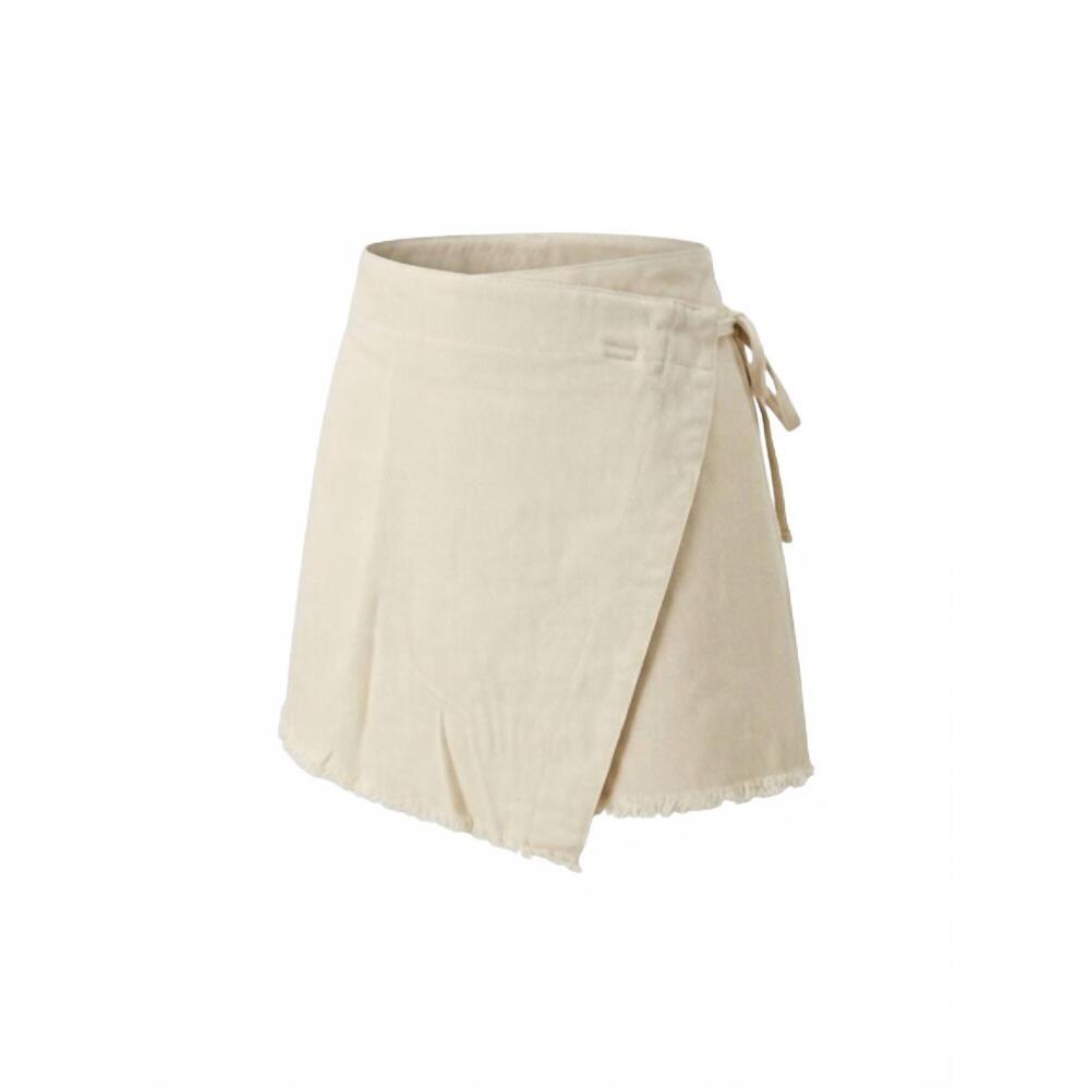 NEW EE:SOME women'surban edge mineral wrap skort in taupe